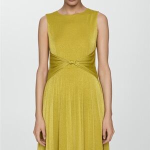 Mango Knotted Lurex Dress